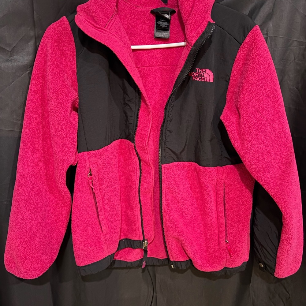 Girls north face fleece zip up
